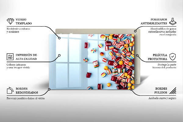 Osłona płyty indukcyjnej Kolorowe cukierki