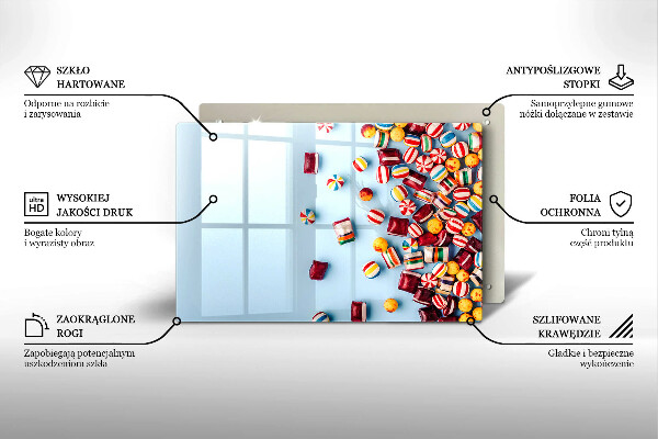 Osłona płyty indukcyjnej Kolorowe cukierki