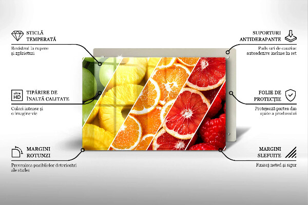Osłona płyty indukcyjnej Kolorowe owoce