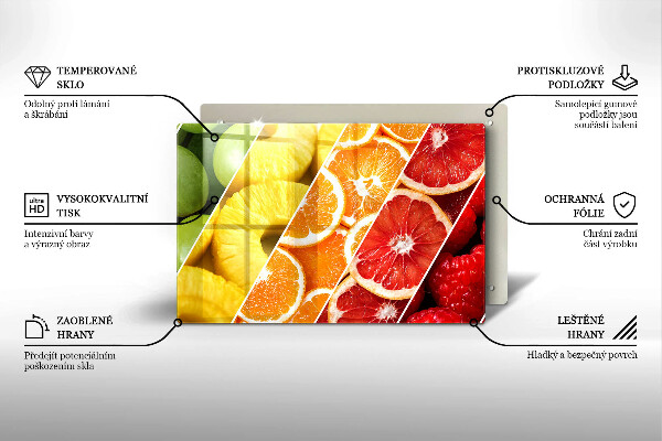 Osłona płyty indukcyjnej Kolorowe owoce