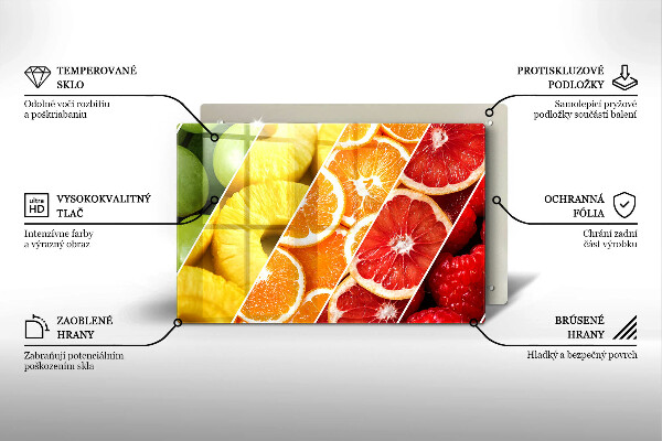 Osłona płyty indukcyjnej Kolorowe owoce