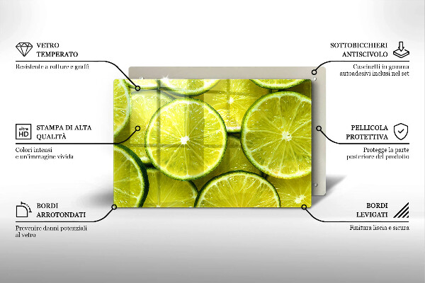 Osłona płyty indukcyjnej Plasterki limonki
