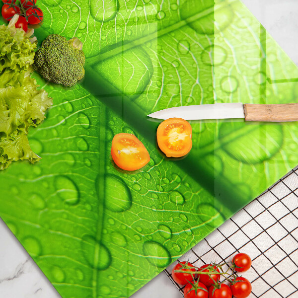 Osłona płyty indukcyjnej Zbliżenie liścia