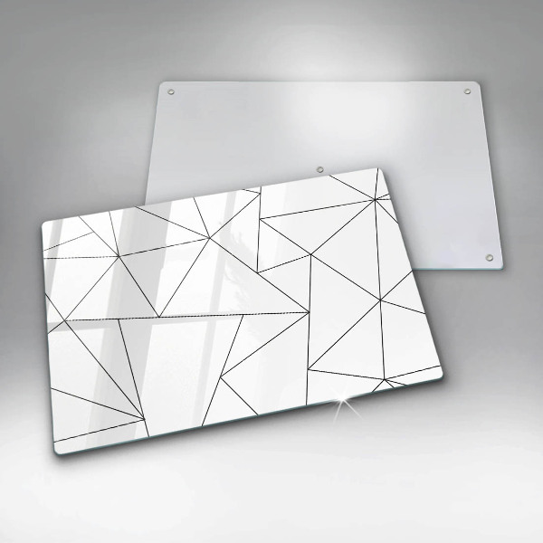 Osłona płyty indukcyjnej Białe trójkąty