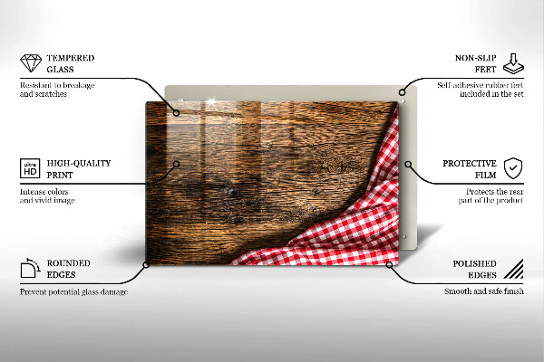 Osłona płyty indukcyjnej Drewniany stół