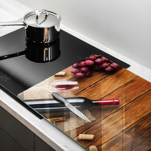 Osłona płyty indukcyjnej Butelka czerwonego wina