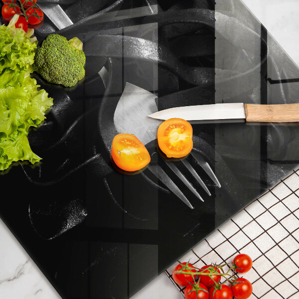 Osłona płyty indukcyjnej Czarny makaron Tagliatelle