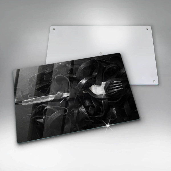 Osłona płyty indukcyjnej Czarny makaron Tagliatelle