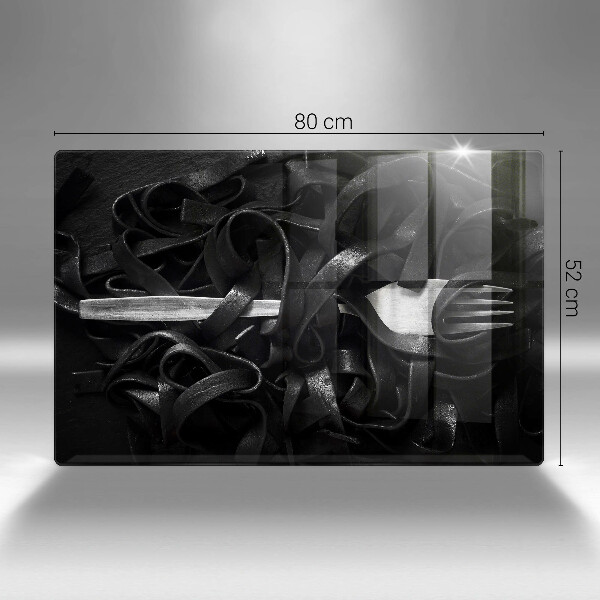 Osłona płyty indukcyjnej Czarny makaron Tagliatelle