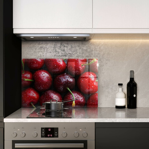 Osłona płyty indukcyjnej Zbliżenie na wiśnie