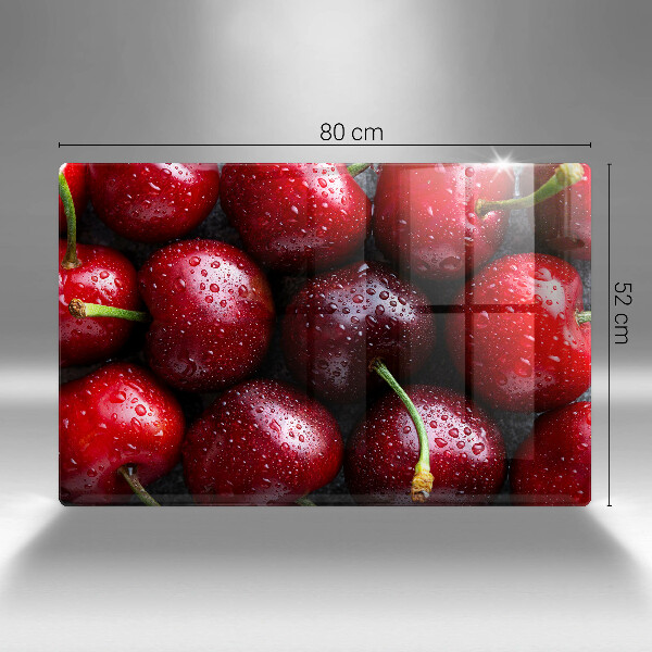 Osłona płyty indukcyjnej Zbliżenie na wiśnie