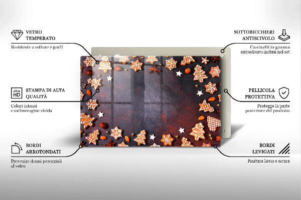 Osłona płyty indukcyjnej Pierniczki świąteczne
