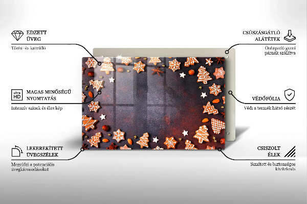 Osłona płyty indukcyjnej Pierniczki świąteczne