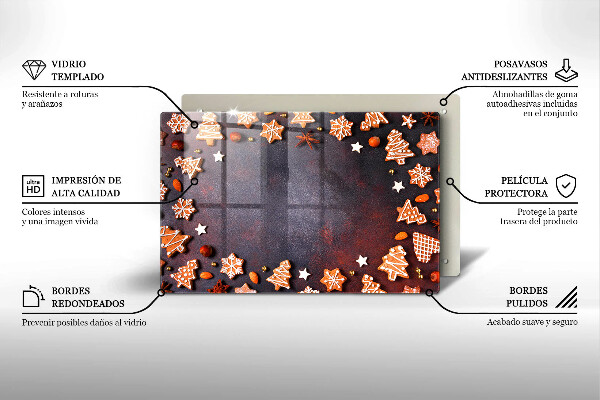 Osłona płyty indukcyjnej Pierniczki świąteczne