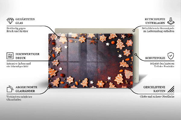 Osłona płyty indukcyjnej Pierniczki świąteczne