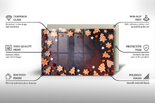 Osłona płyty indukcyjnej Pierniczki świąteczne