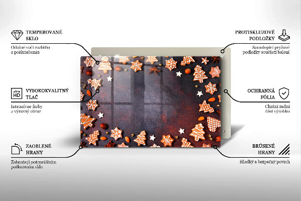 Osłona płyty indukcyjnej Pierniczki świąteczne