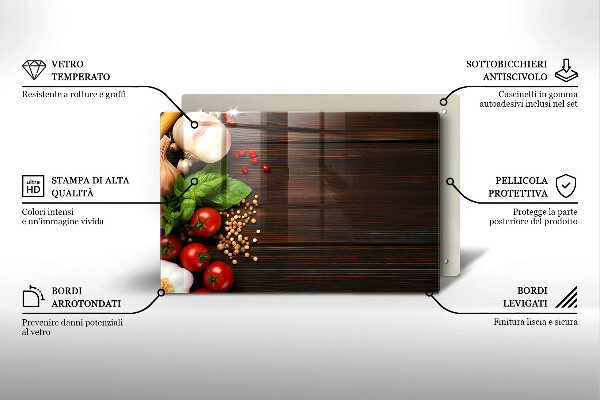 Osłona płyty indukcyjnej Warzywa na stole