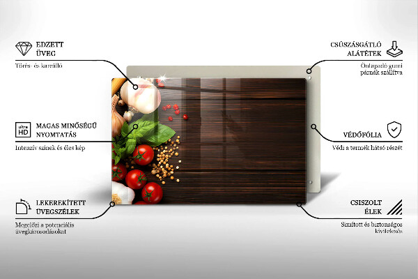 Osłona płyty indukcyjnej Warzywa na stole