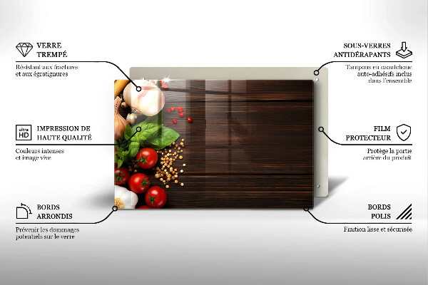 Osłona płyty indukcyjnej Warzywa na stole