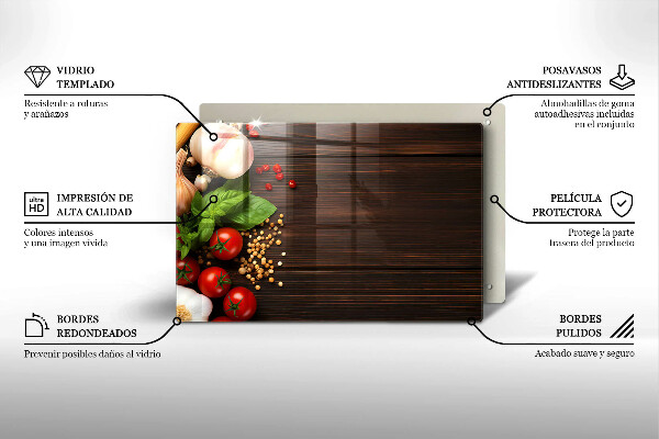 Osłona płyty indukcyjnej Warzywa na stole