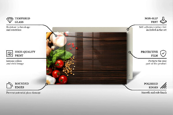 Osłona płyty indukcyjnej Warzywa na stole