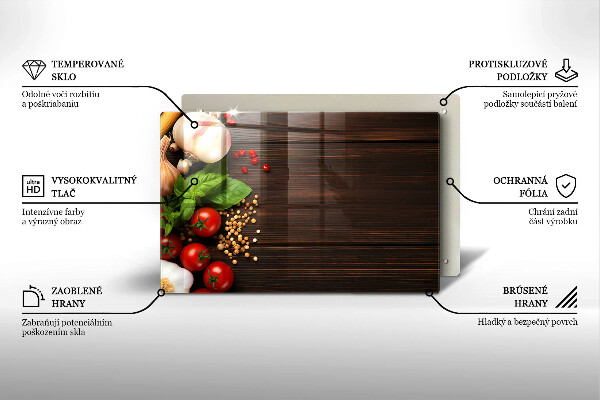 Osłona płyty indukcyjnej Warzywa na stole