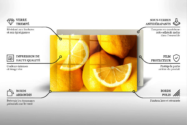 Osłona płyty indukcyjnej Soczyste cytryny
