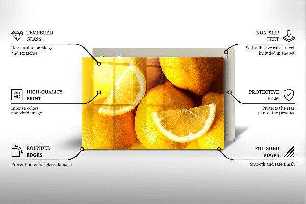 Osłona płyty indukcyjnej Soczyste cytryny