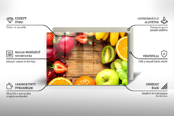 Osłona płyty indukcyjnej Świeże owoce