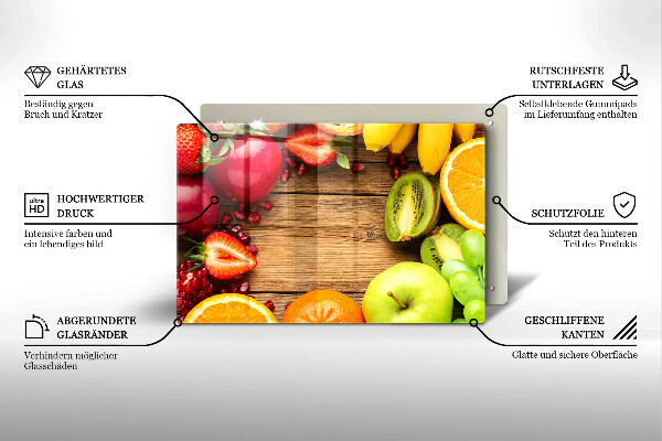 Osłona płyty indukcyjnej Świeże owoce