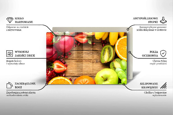 Osłona płyty indukcyjnej Świeże owoce