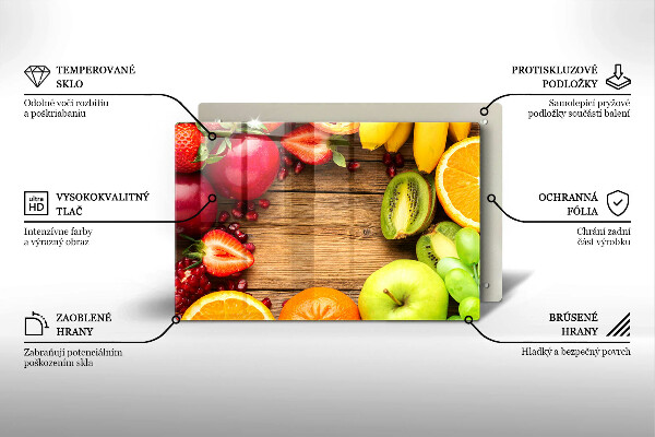 Osłona płyty indukcyjnej Świeże owoce