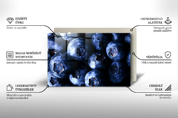 Osłona płyty indukcyjnej Zbliżenie na jagody