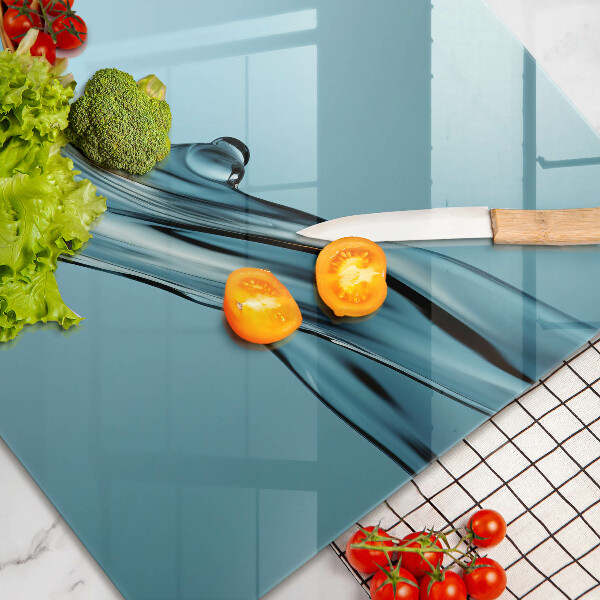 Osłona płyty indukcyjnej Woda na niebieskim tle