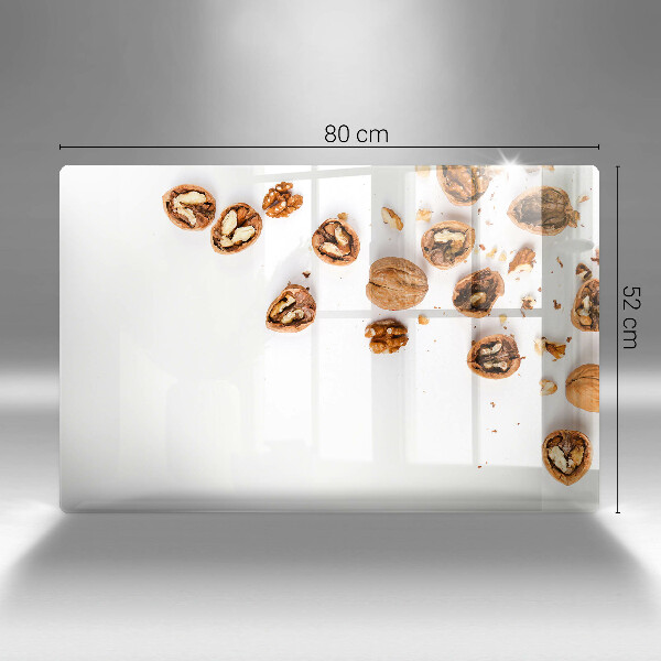 Osłona płyty indukcyjnej Orzechy na białym tle