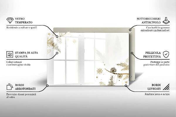 Osłona płyty indukcyjnej Zimowe dekoracje