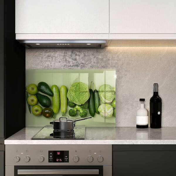 Osłona płyty indukcyjnej Zielone owoce i warzywa