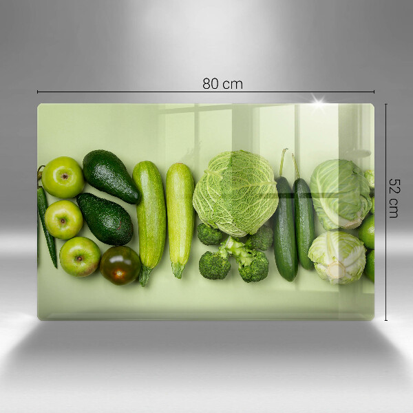 Osłona płyty indukcyjnej Zielone owoce i warzywa
