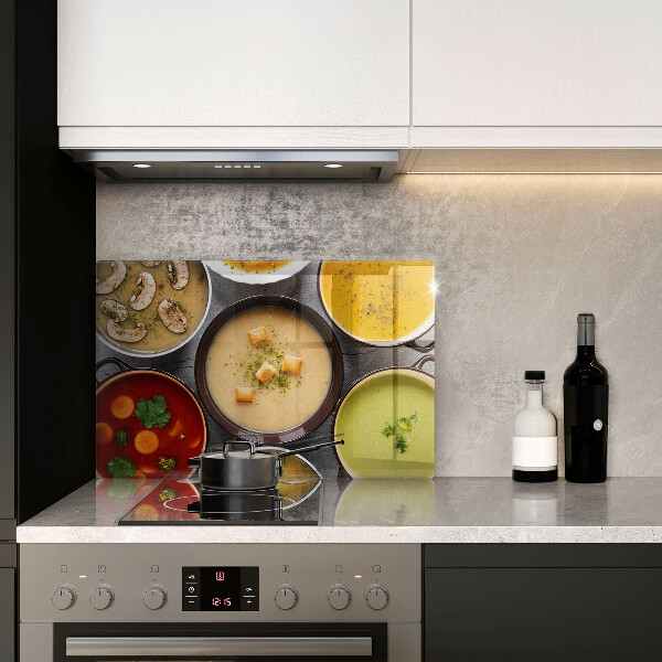 Osłona płyty indukcyjnej Kolorowe zupy