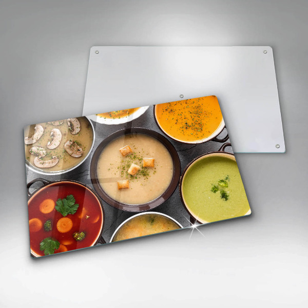 Osłona płyty indukcyjnej Kolorowe zupy