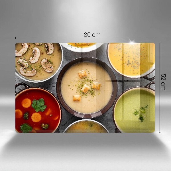 Osłona płyty indukcyjnej Kolorowe zupy