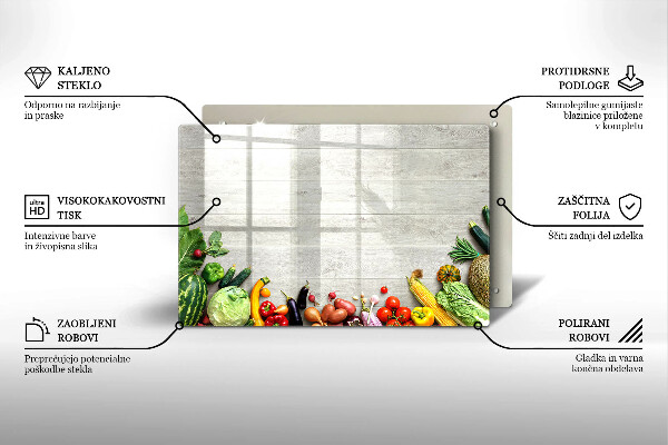 Osłona na płytę indukcyjną Warzywa na osłonach
