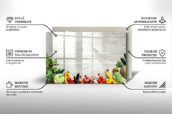 Osłona na płytę indukcyjną Warzywa na osłonach