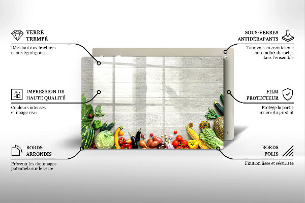 Osłona na płytę indukcyjną Warzywa na osłonach