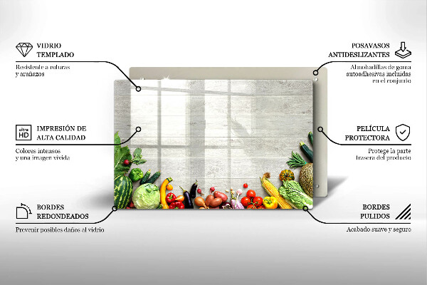 Osłona na płytę indukcyjną Warzywa na osłonach