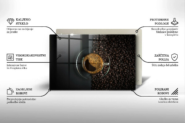 Osłona na płytę indukcyjną Kawa i ziarna