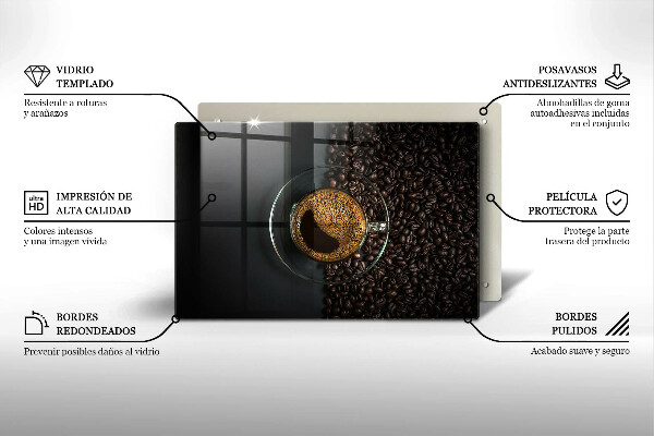 Osłona na płytę indukcyjną Kawa i ziarna