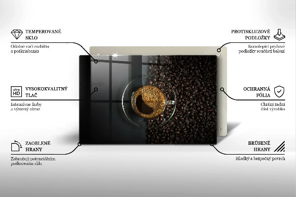 Osłona na płytę indukcyjną Kawa i ziarna