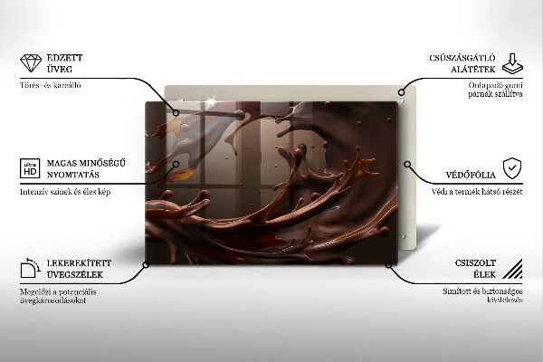 Osłona na płytę indukcyjną Płynna czekolada